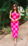 Checked Out Checkered Dress