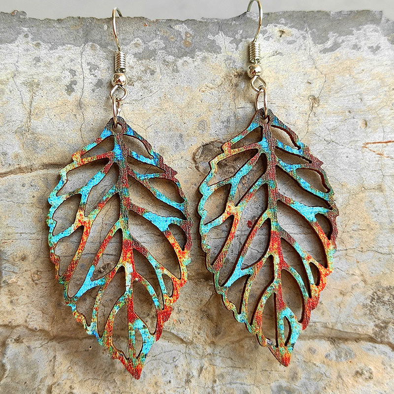 Leaf-shape hot Dangle Earrings