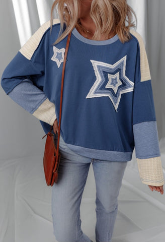 Star Colorblock Top