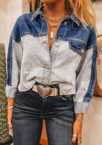 Distressed Denim Jacket