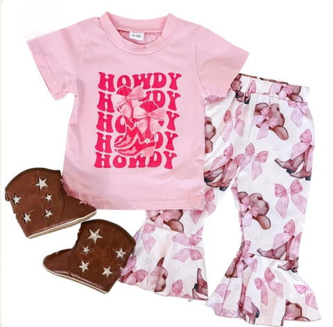Howdy Bell Bottoms Set