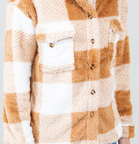 Feels Like Fall Sherpa Shacket