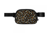 Rhinestone leopard bumbag