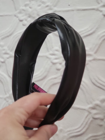 Faux Leather Headband