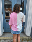 Pink and white star shirt