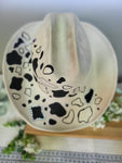 Cow Print Custom Hat