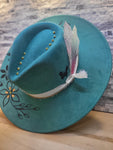 Teal & Gold Custom Hat