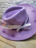 Lavender Cheetah Hat