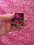 Leopard Bow Earrings