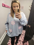 Snowflake Patch Pullover