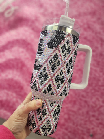 Western Rhinestone Tumbler