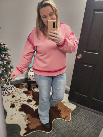 Pink Ombre Pullover