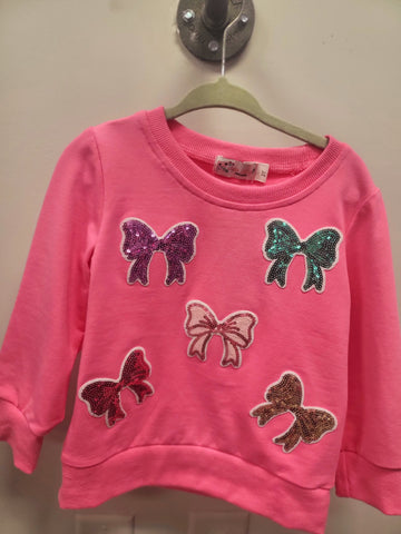 Pink Bow kids Sweatshirt