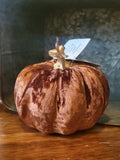 Brown Velvet Pumpkin