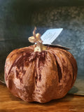 Brown Velvet Pumpkin