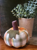 Fall Plaid Fabric Pumpkins