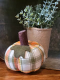 Fall Plaid Fabric Pumpkins