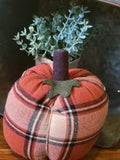 Fall Plaid Pumpkin