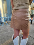 Faux Leather Skirt