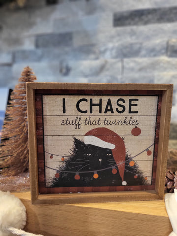 I chase Insert Box Sign