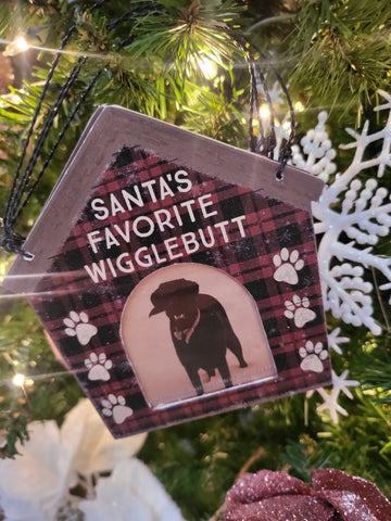 Santas Favorite Wigglebutt Ornament Frame