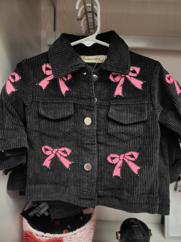 Girls Bow Shacket