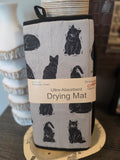 Cat drying mat