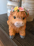 Highland Cow Vase