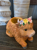 Highland Cow Vase
