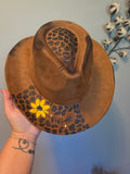 Leopard & Sunflower Hat