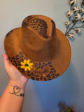 Leopard & Sunflower Hat