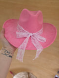 Barbie Bow Suede Hat