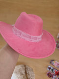 Barbie Bow Suede Hat