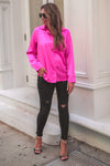 Boss Babe Button Up in Pink