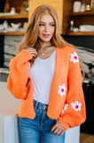 Bright Flower Child Floral Cardigan