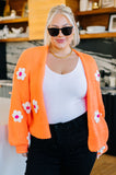 Bright Flower Child Floral Cardigan