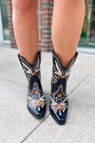Embroidered Western Boots