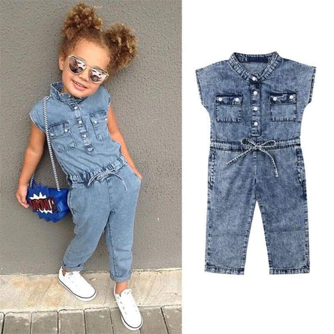 Kids Denim Jumpsuit