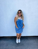 Denim Overalls Dress