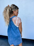 Denim Overalls Dress