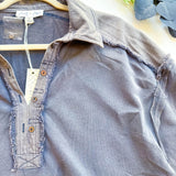 Acid Washed Denim Pullover
