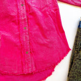 Pink Umgee Corded Shacket