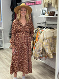 Silk Leopard Maxi Dress