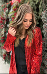 Red Sequin Blazer