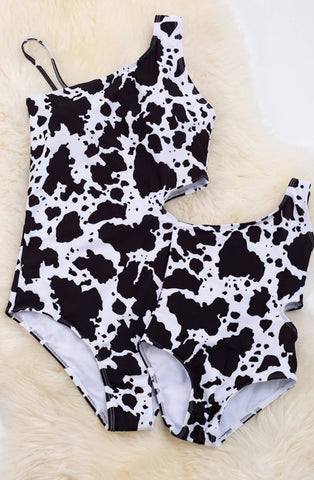 Mommy and Me Cow Swimsuit