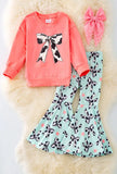 Kids Cow Bow Outfit