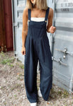 Black Check Overalls