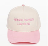 Jesus Saves I Spend Hat