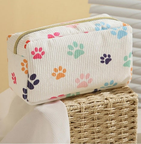 Paw Print Cosmetic Bag