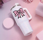 Rhinestone Bow Tumbler